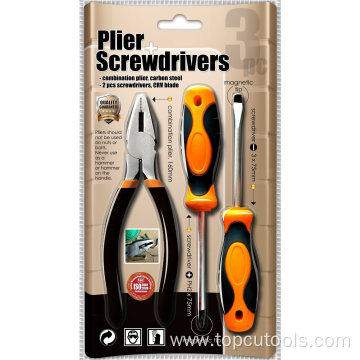 3PCS Hand Tool Kit, Plies & Screwdrivers